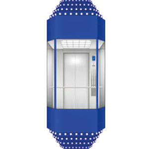 Security Shopping Mall Capsule Residential Panoramic Elevator